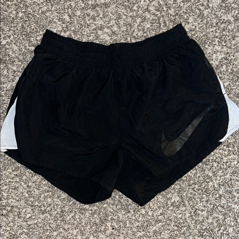 Nike Black and White Athletic Shorts Lightweight Performance